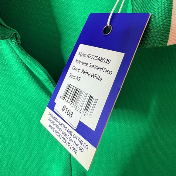 New ADDISON BAY Kelly Green Pleated Sea Island Tennis Mini Dress Size XS $168 - Picture 4 of 8